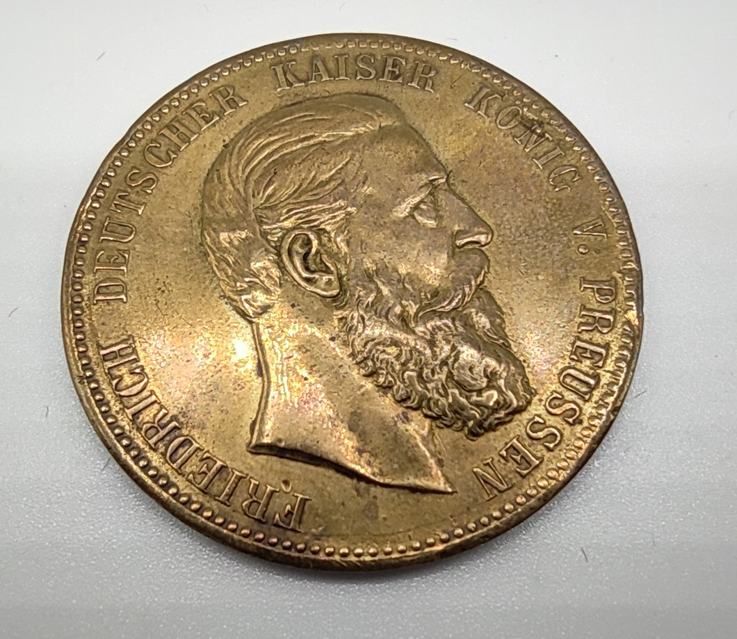 Medaille Freidrich III 1888 Brandenburg Preussen Bronze