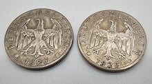 Laden Sie das Bild in den Galerie-Viewer, 2 Reichsmark 1926 A Silber