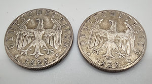 2 Reichsmark 1926 A Silber