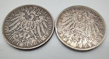 Laden Sie das Bild in den Galerie-Viewer, 2 Kaiserreichsmark Otto v. Bayern 1900D/1905D Silber