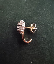 Laden Sie das Bild in den Galerie-Viewer, Saphirohrstecker mit Brillanten in 14 Karat Gelbgold