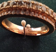 Laden Sie das Bild in den Galerie-Viewer, Memoryring mit Brillantdrehschiene in 18 Karat Rosegold