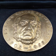 Laden Sie das Bild in den Galerie-Viewer, Freimaurer Silbermedaille Johann Caspar Bluntschli 900er Silber
