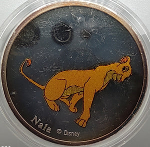 Medaillen Motiv König der Löwen Silber polierte Platte